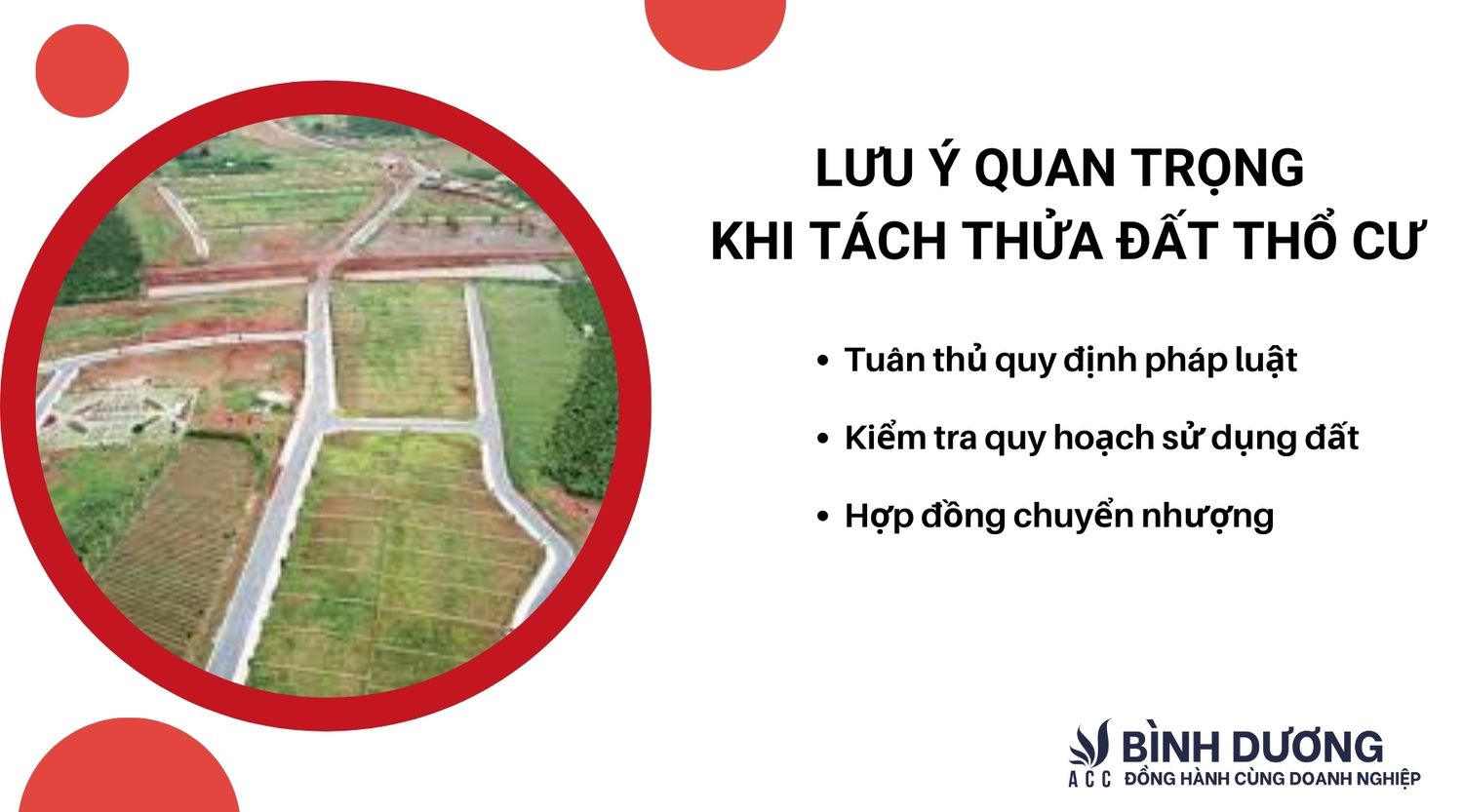 Lưu ý quan trọng khi tách thửa đất thổ cư