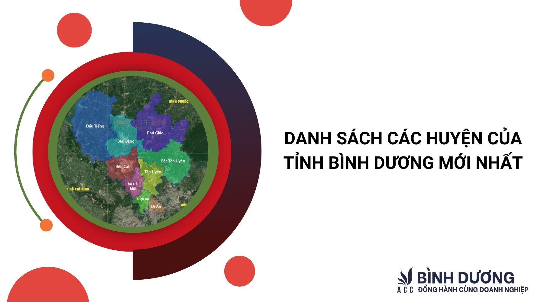 Danh sách các huyện của tỉnh Bình Dương mới nhất