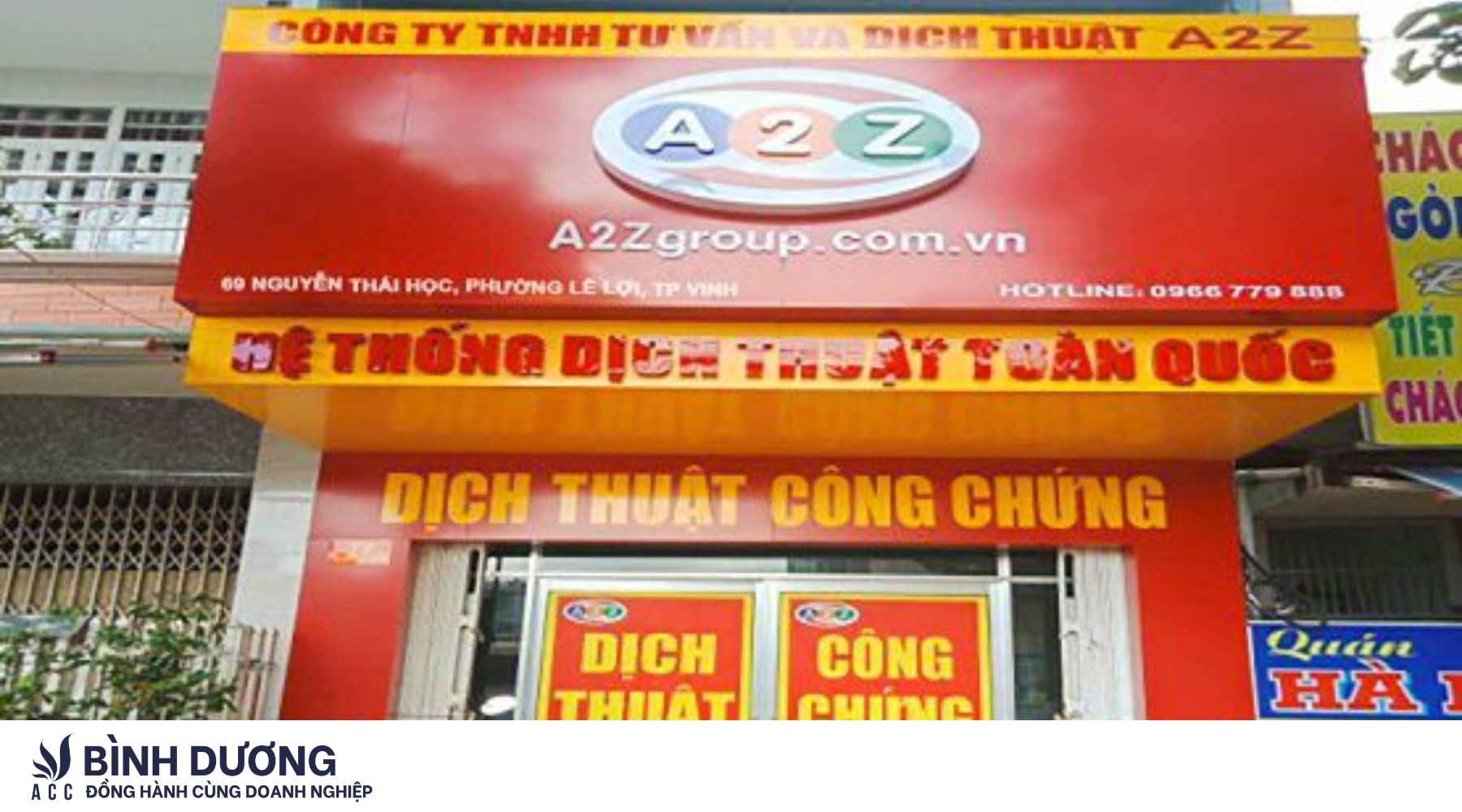 Dịch thuật A2Z tại TP Vinh