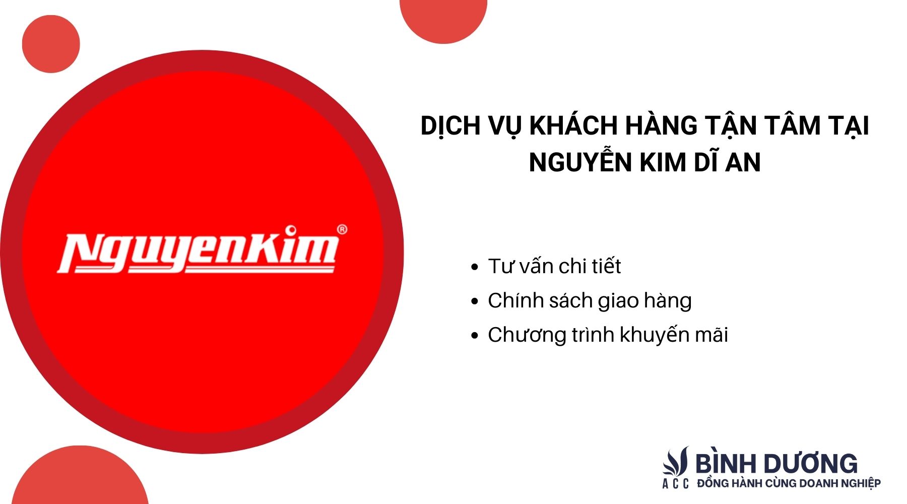 Dịch vụ khách hàng tận tâm tại Nguyễn Kim Dĩ An