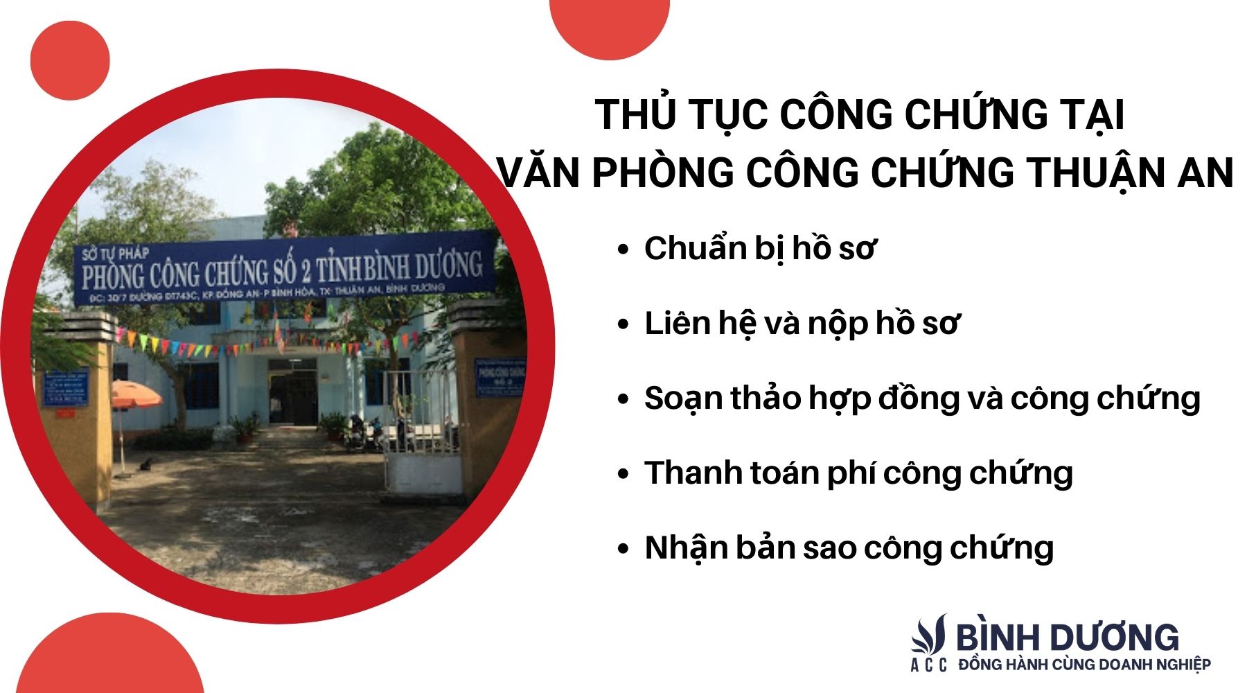 Thủ tục công chứng tại văn phòng công chứng Thuận An