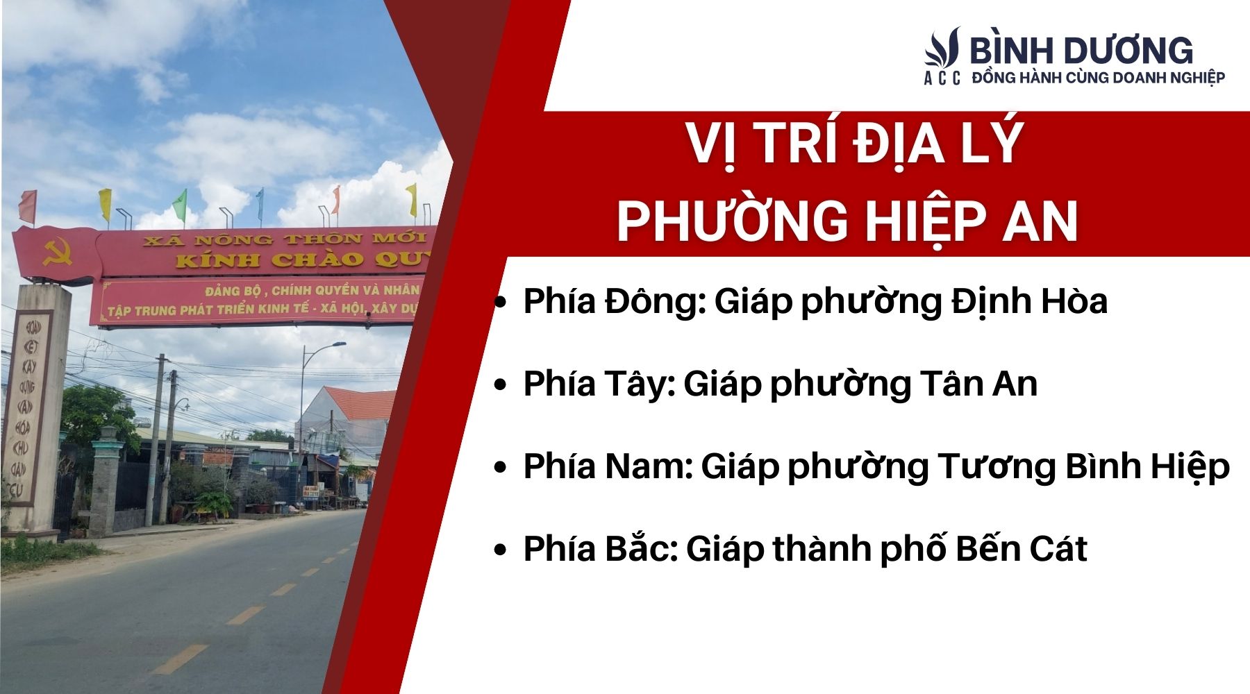 Vị trí địa lý Phường Hiệp An