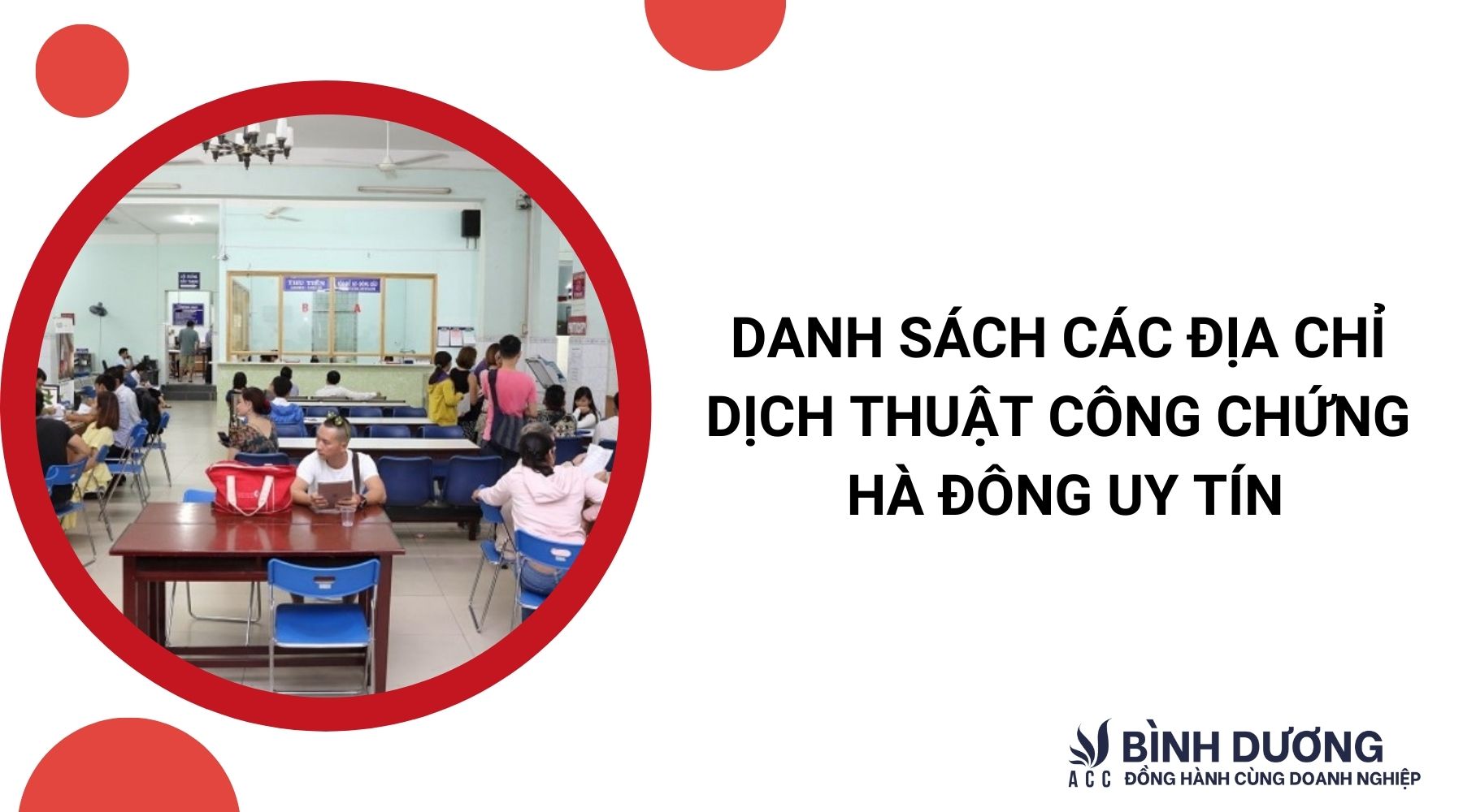 Danh sách các địa chỉ dịch thuật công chứng hà đông uy tín