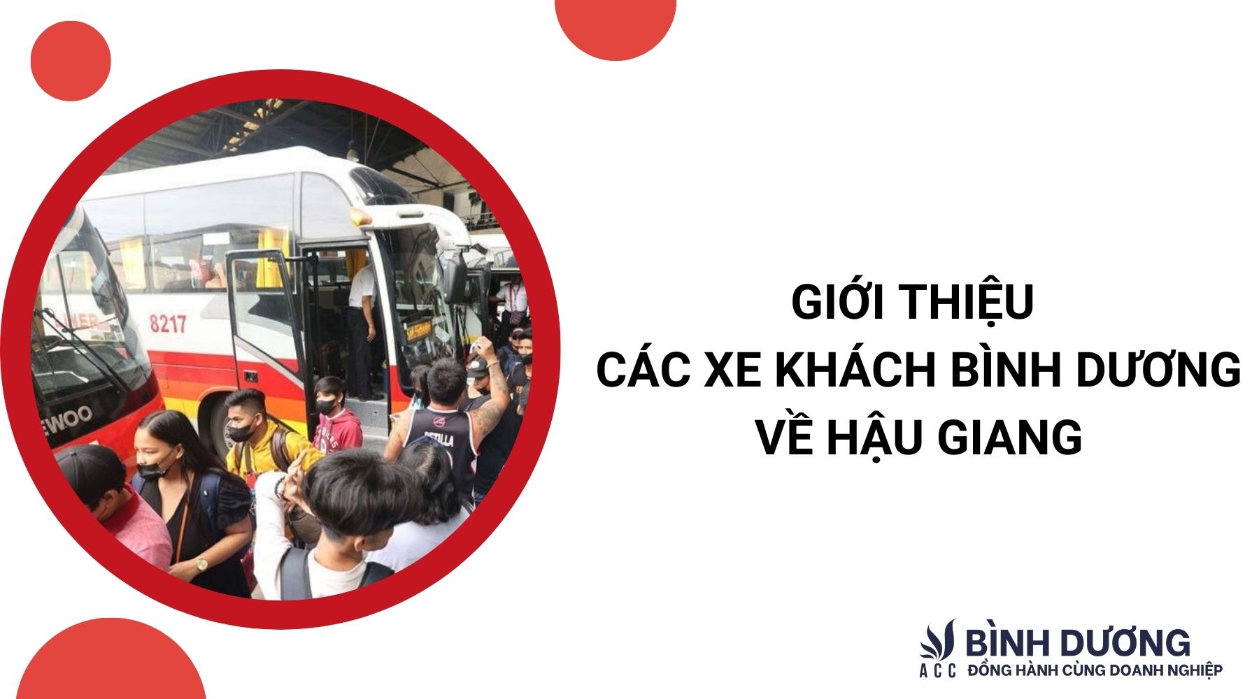 Giới thiệu các xe khách Bình Dương về Hậu Giang