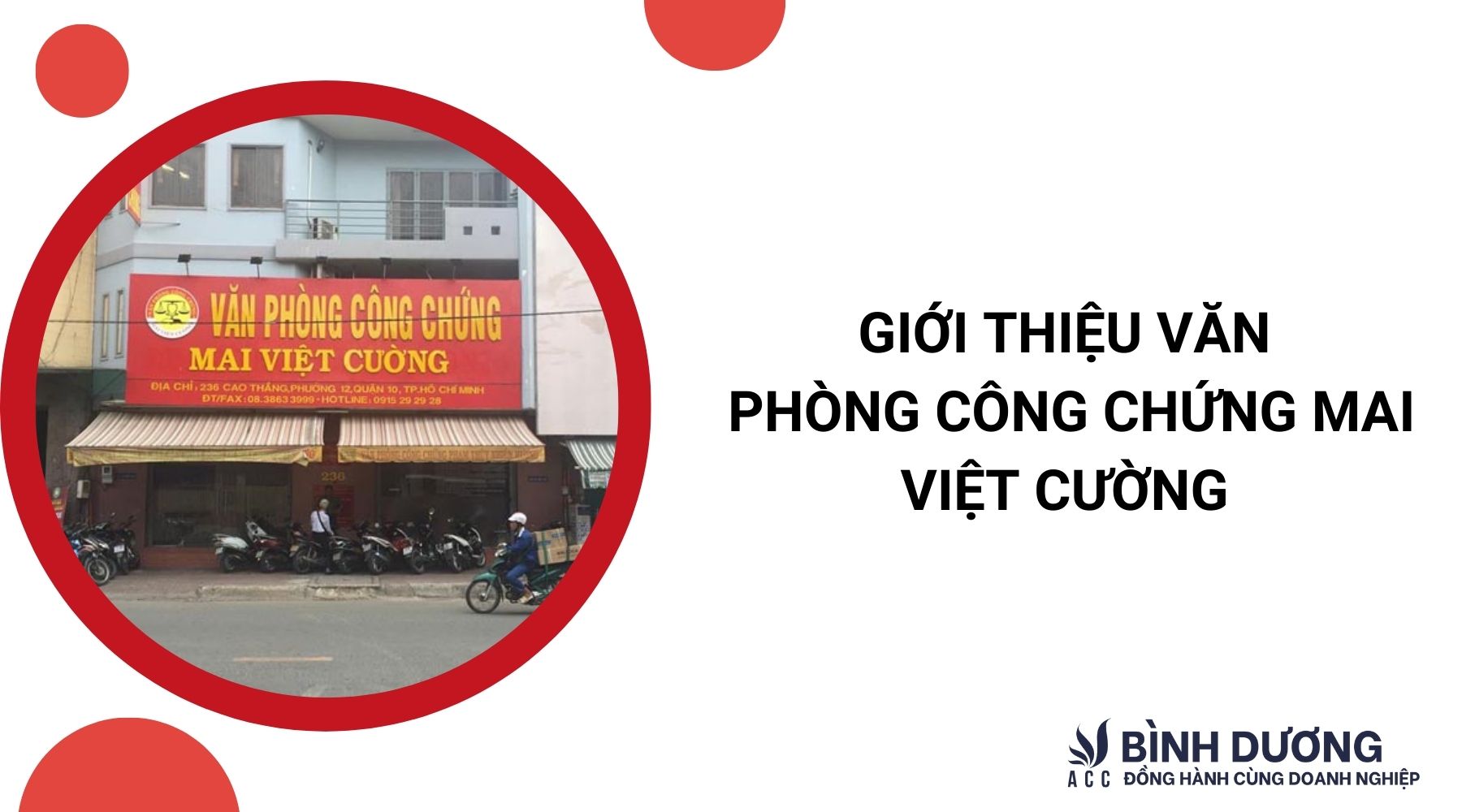 Giới thiệu văn phòng công chứng Mai Việt Cường