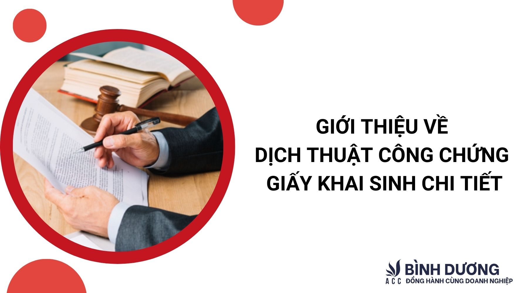 Giới thiệu về dịch thuật công chứng giấy khai sinh chi tiết