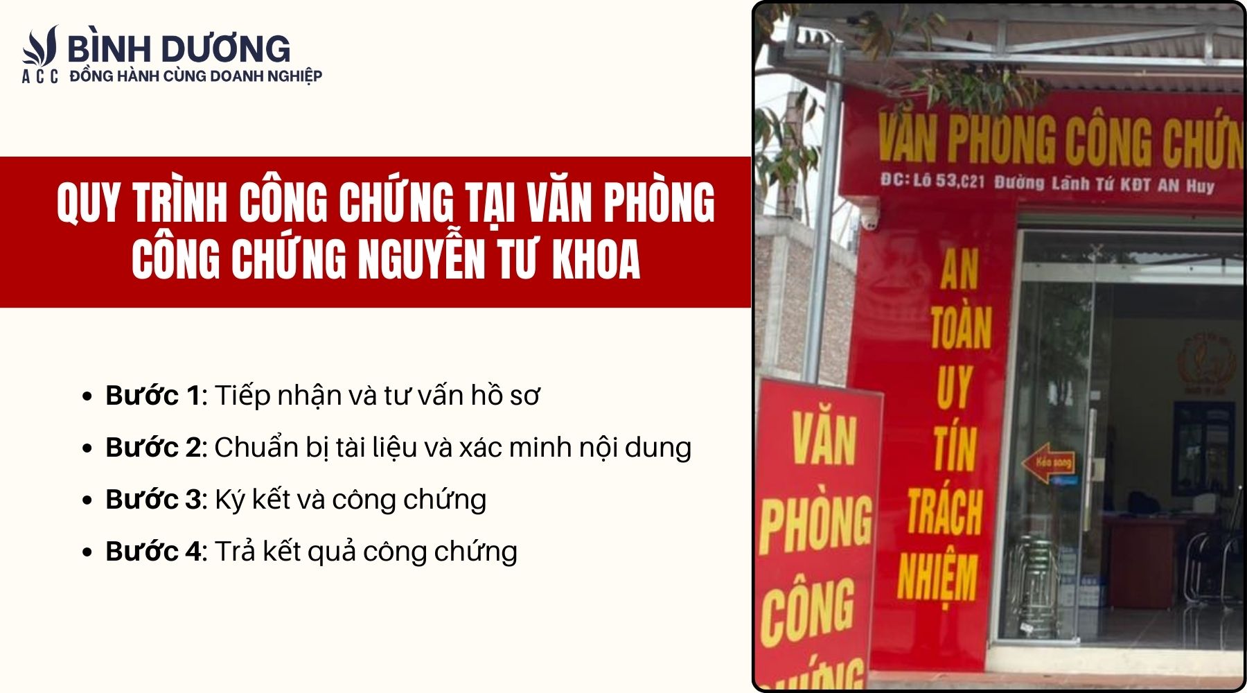 Quy trình công chứng tại Văn phòng Công chứng Nguyễn Tư Khoa