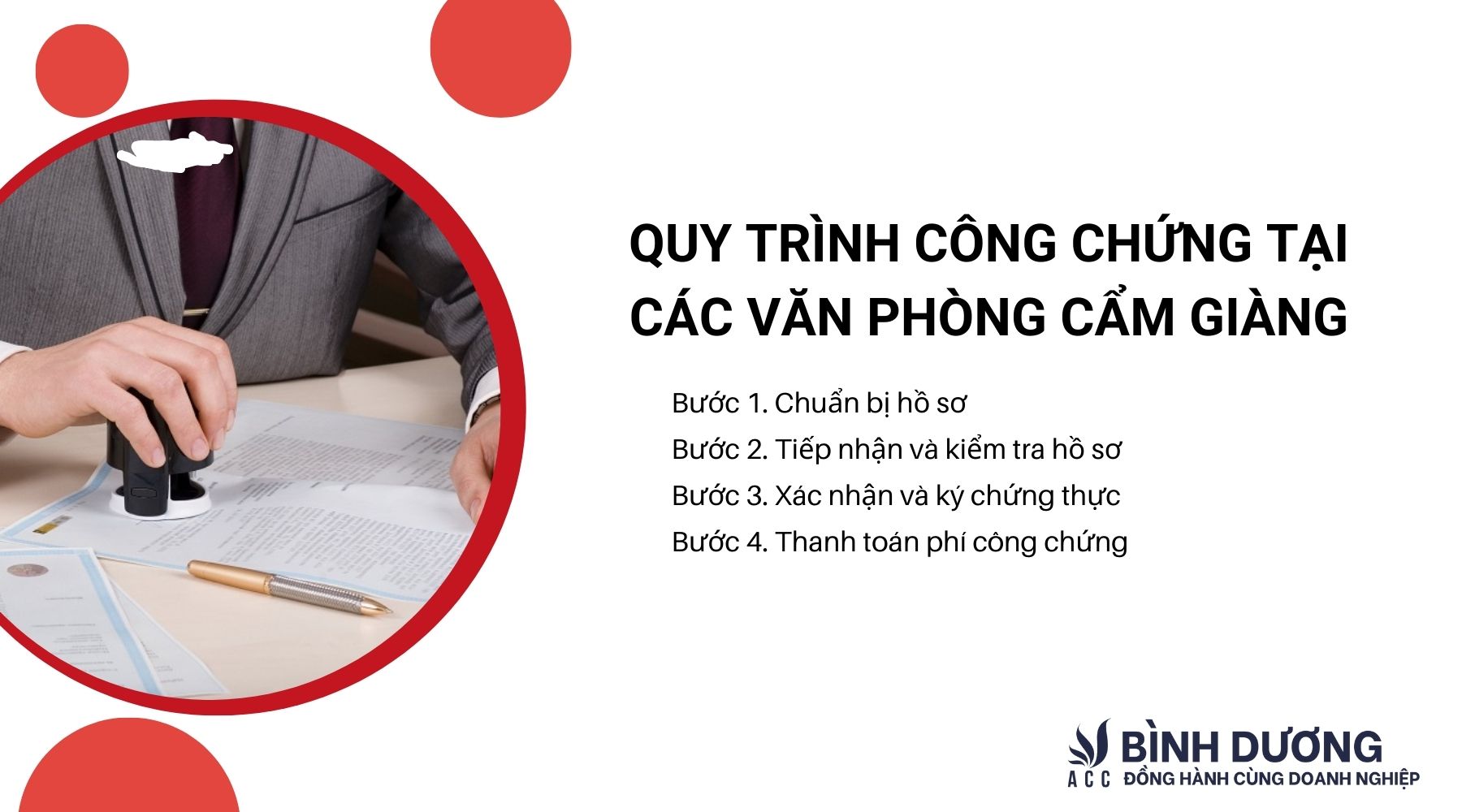 Quy trình công chứng tại các văn phòng Cẩm Giàng