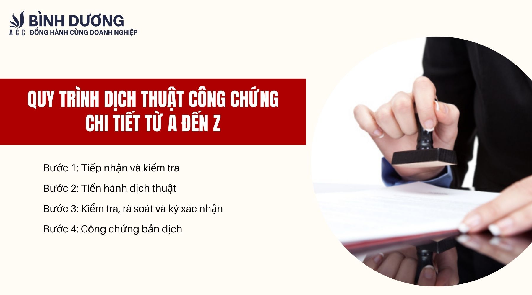 Quy trình dịch thuật công chứng chi tiết từ A đến Z