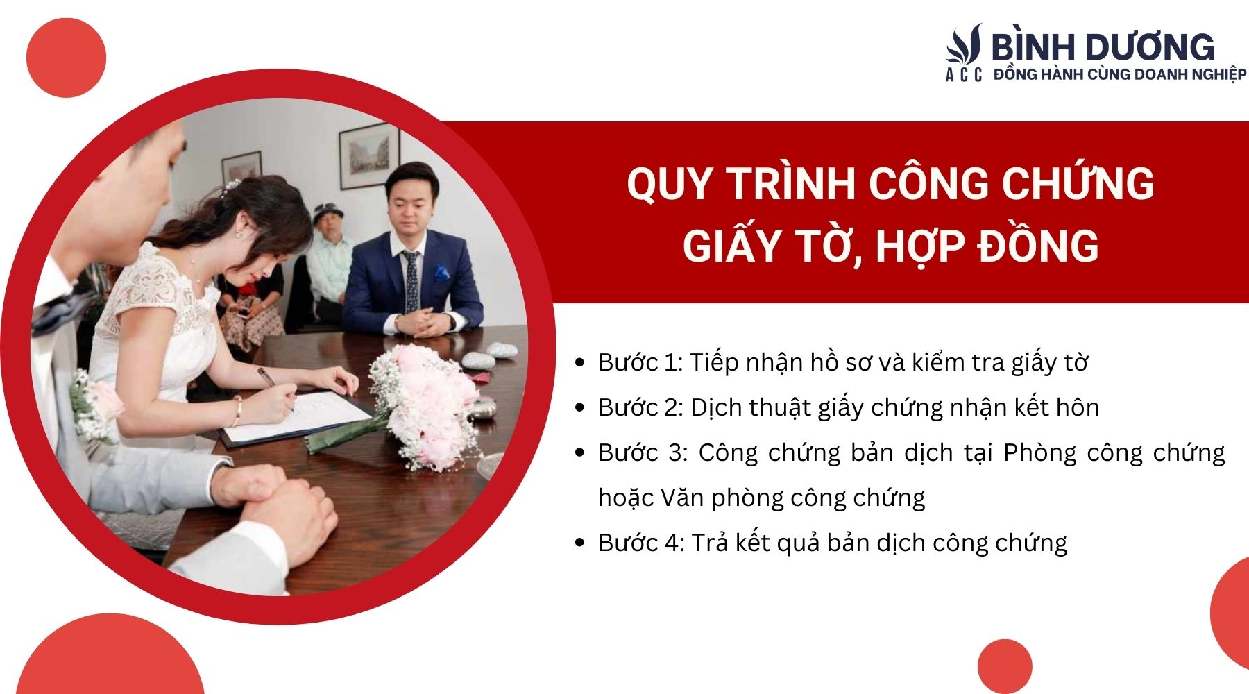 Quy trình dịch thuật công chứng giấy kết hôn