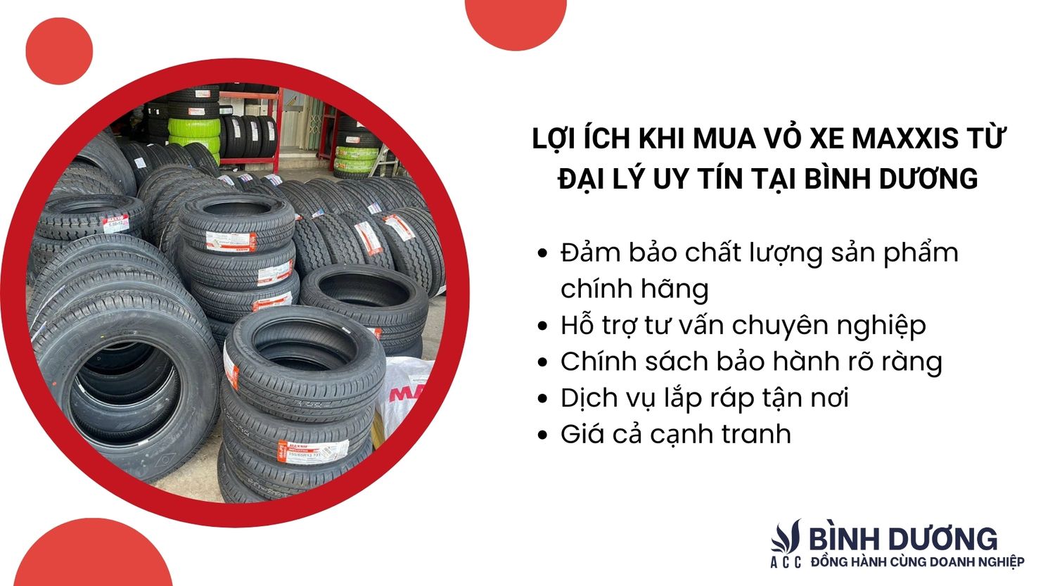 Lợi ích khi mua vỏ xe Maxxis từ đại lý uy tín tại Bình Dương