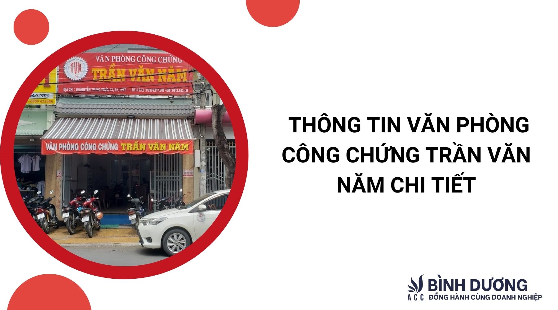 Thông tin Văn phòng công chứng Trần Văn Năm chi tiết