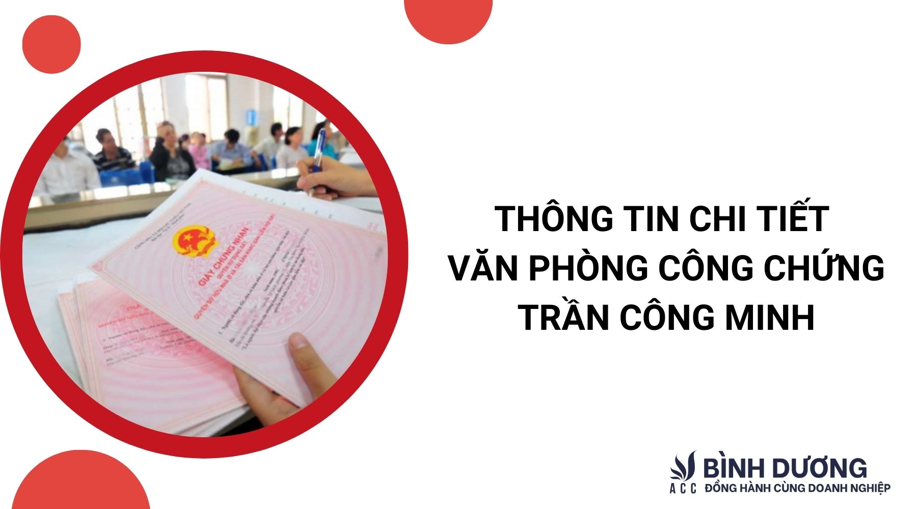Thông tin chi tiết văn phòng công chứng Trần Công Minh