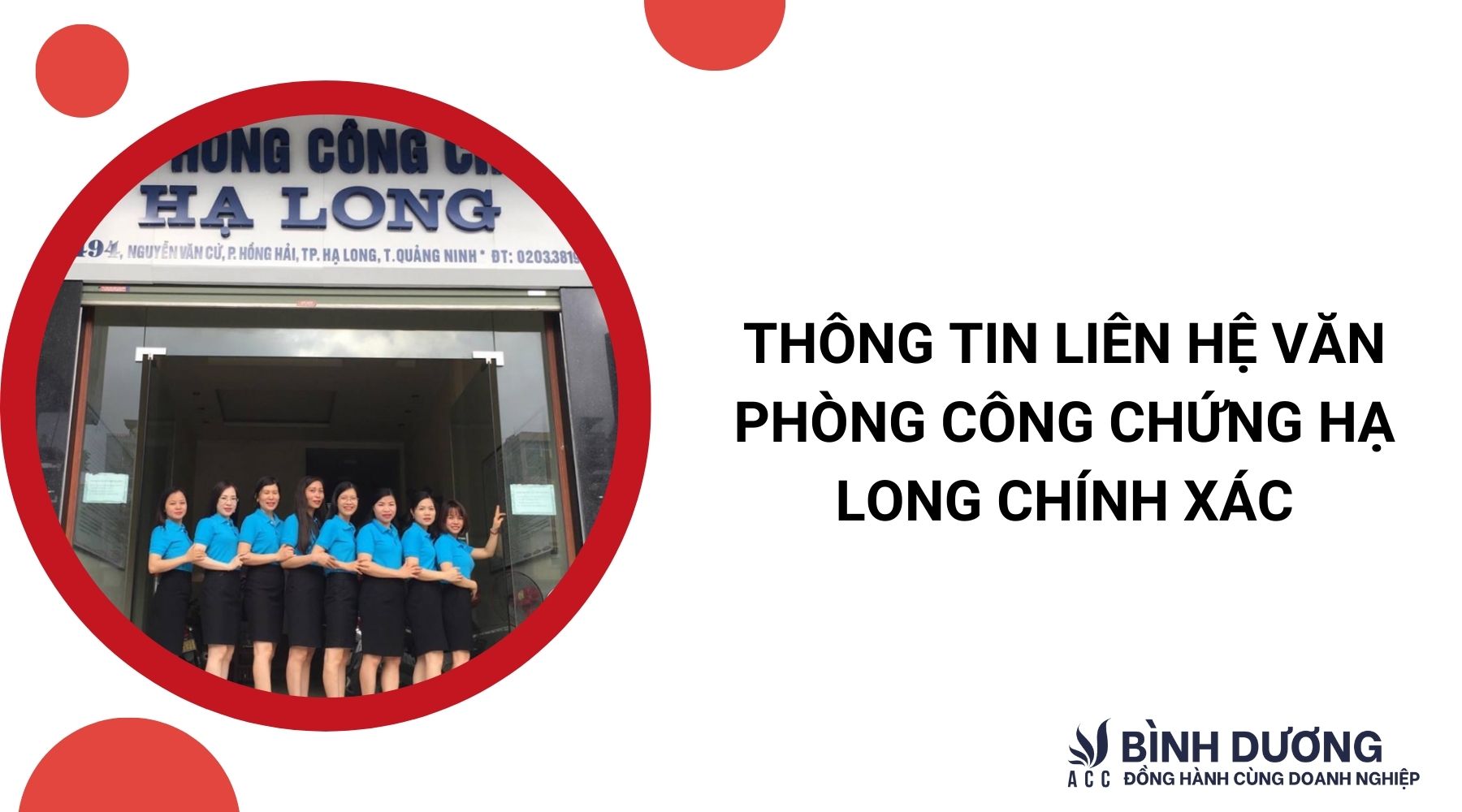 Thông tin liên hệ văn phòng công chứng Hạ Long chính xác