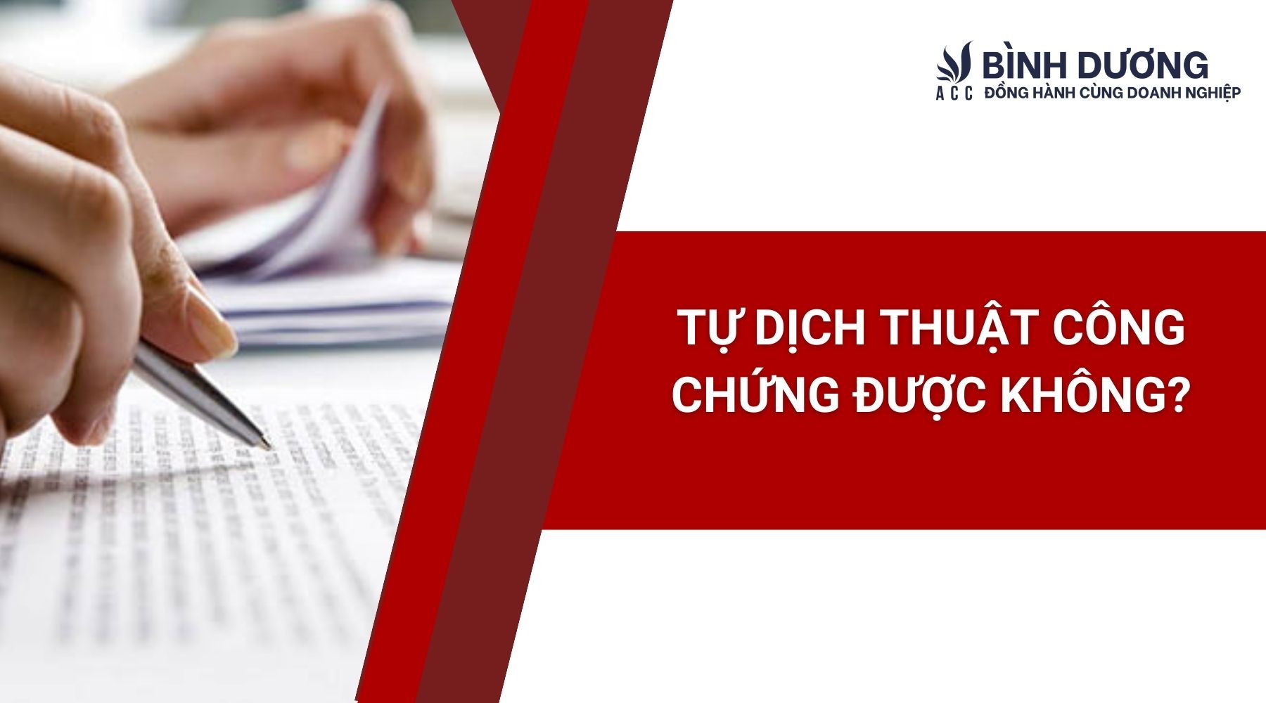Tự dịch thuật công chứng được không?