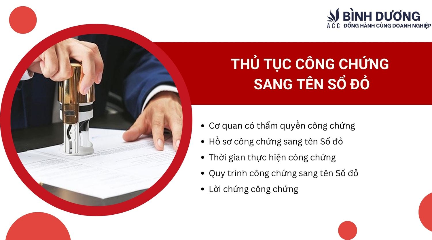 Thủ tục công chứng sang tên Sổ đỏ