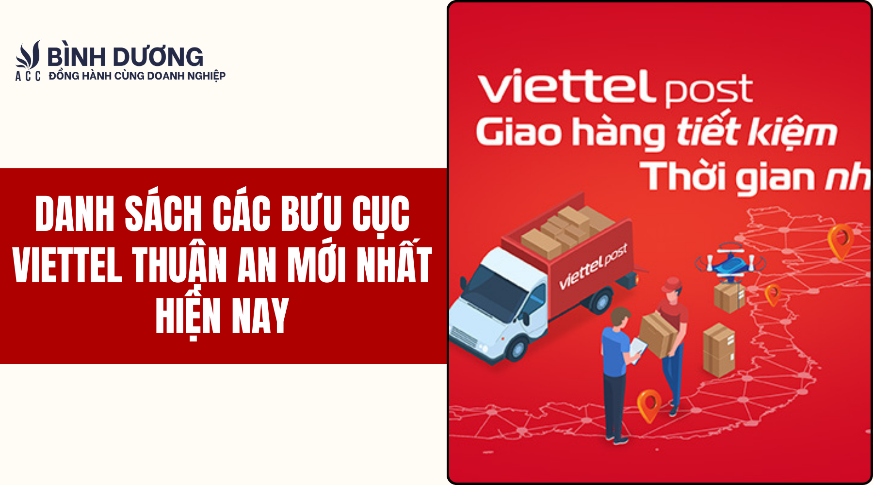 Danh sách các bưu cục Viettel Thuận An mới nhất hiện nay
