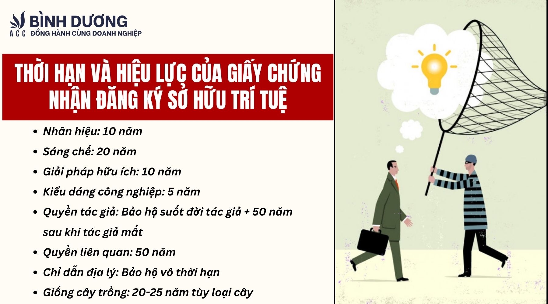 Thời hạn và hiệu lực của giấy chứng nhận đăng ký sở hữu trí tuệ