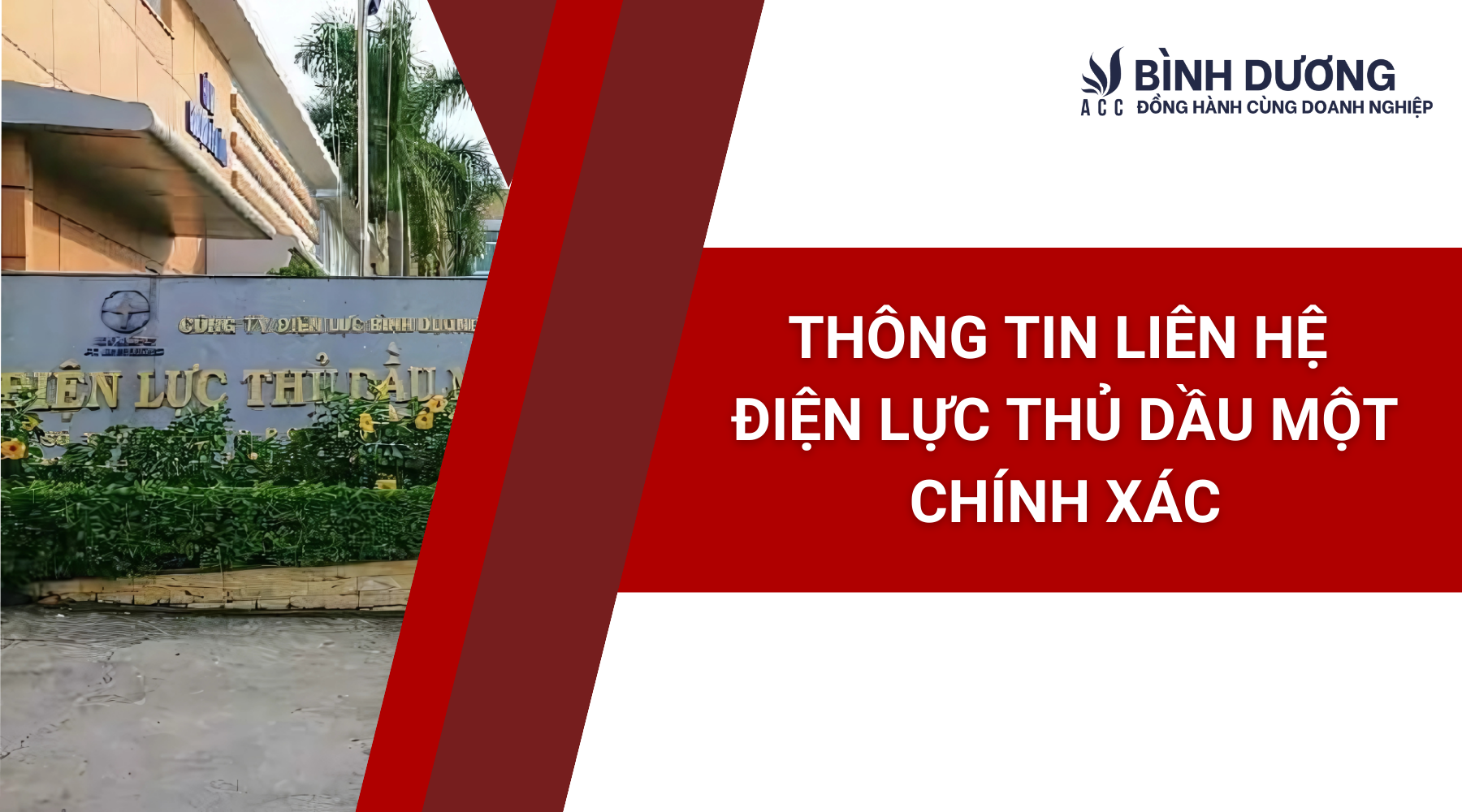 Thông tin liên hệ Điện lực Thủ Dầu Một chính xác