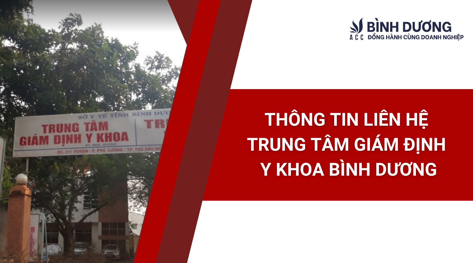 Thông tin liên hệ Trung tâm Giám định Y khoa Bình Dương