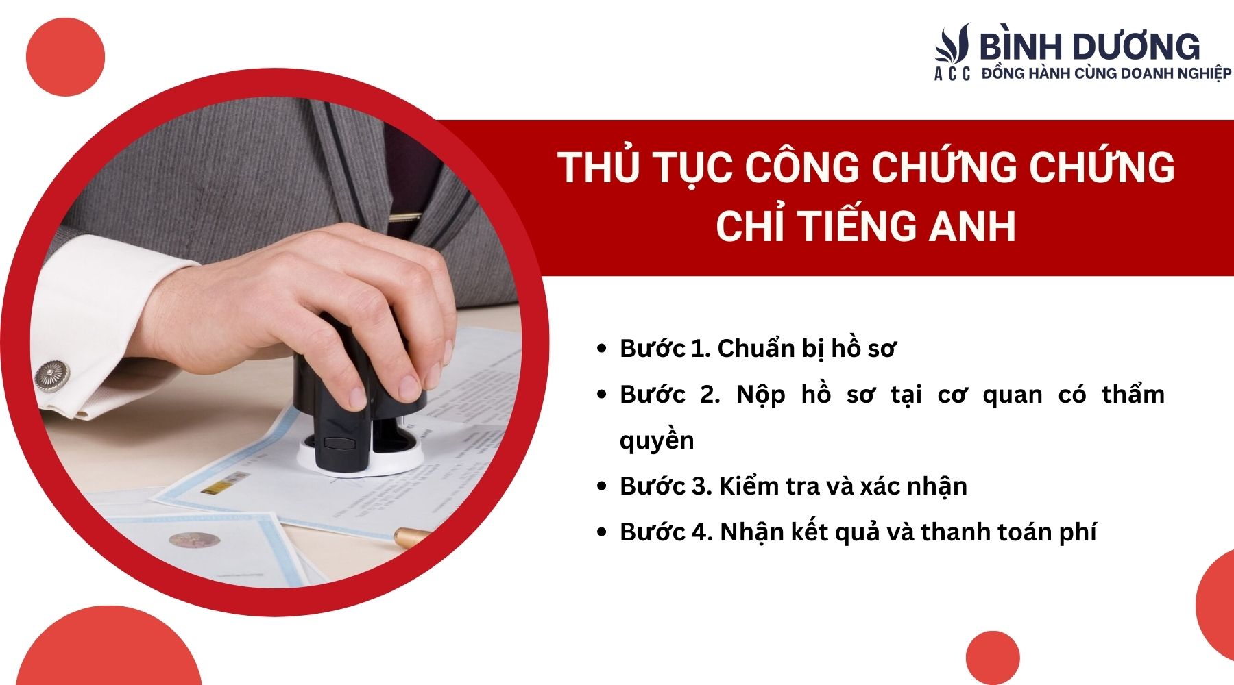 Thủ tục công chứng chứng chỉ tiếng Anh