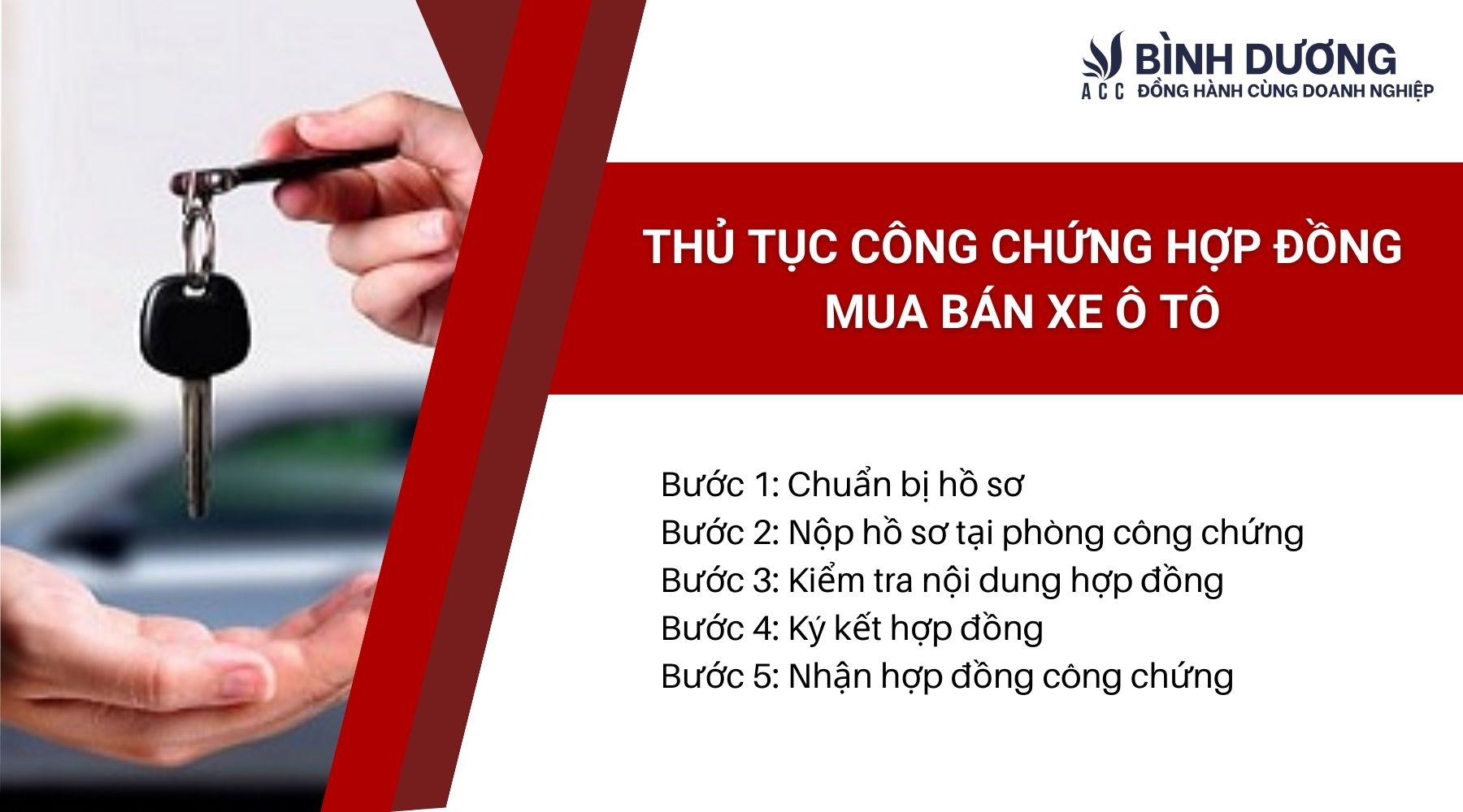 Thủ tục công chứng hợp đồng mua bán xe ô tô
