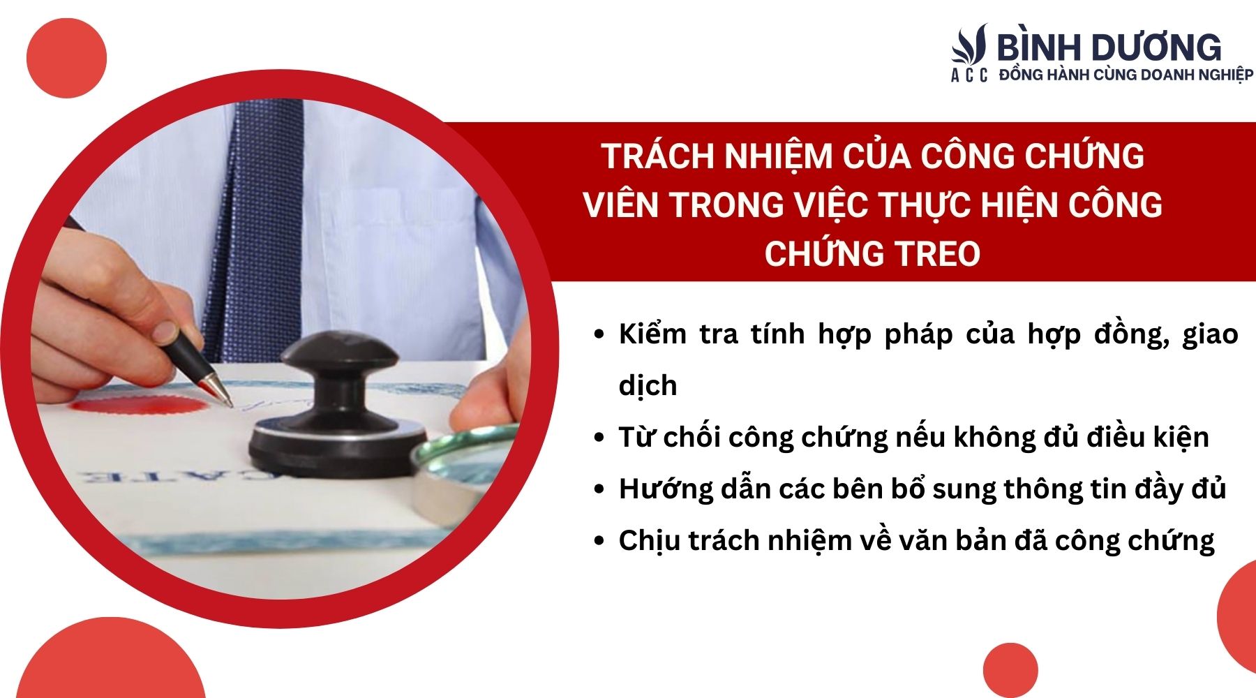 Trách nhiệm của công chứng viên trong việc thực hiện công chứng treo