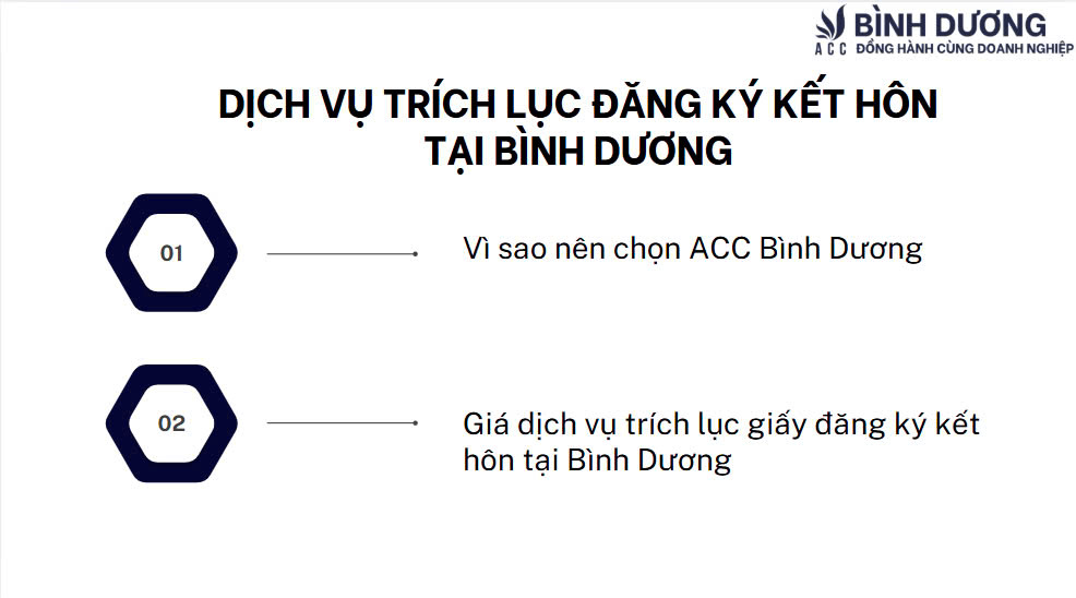 Dịch vụ trích lục đăng ký kết hôn tại Bình Dương