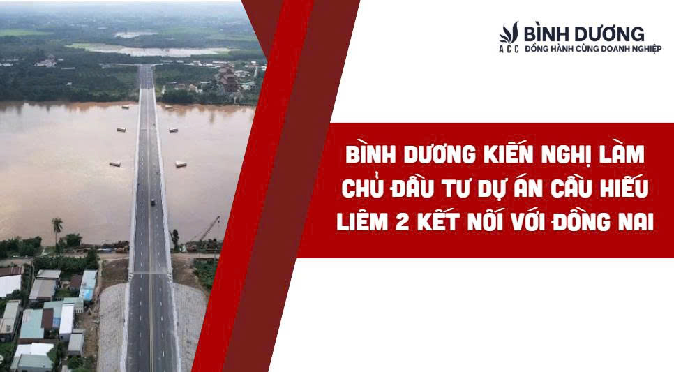 Bình Dương kiến nghị làm chủ đầu tư dự án cầu Hiếu Liêm 2 kết nối với Đồng Nai
