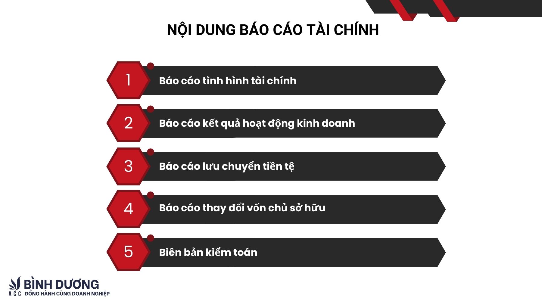 Nội dung báo cáo tài chính
