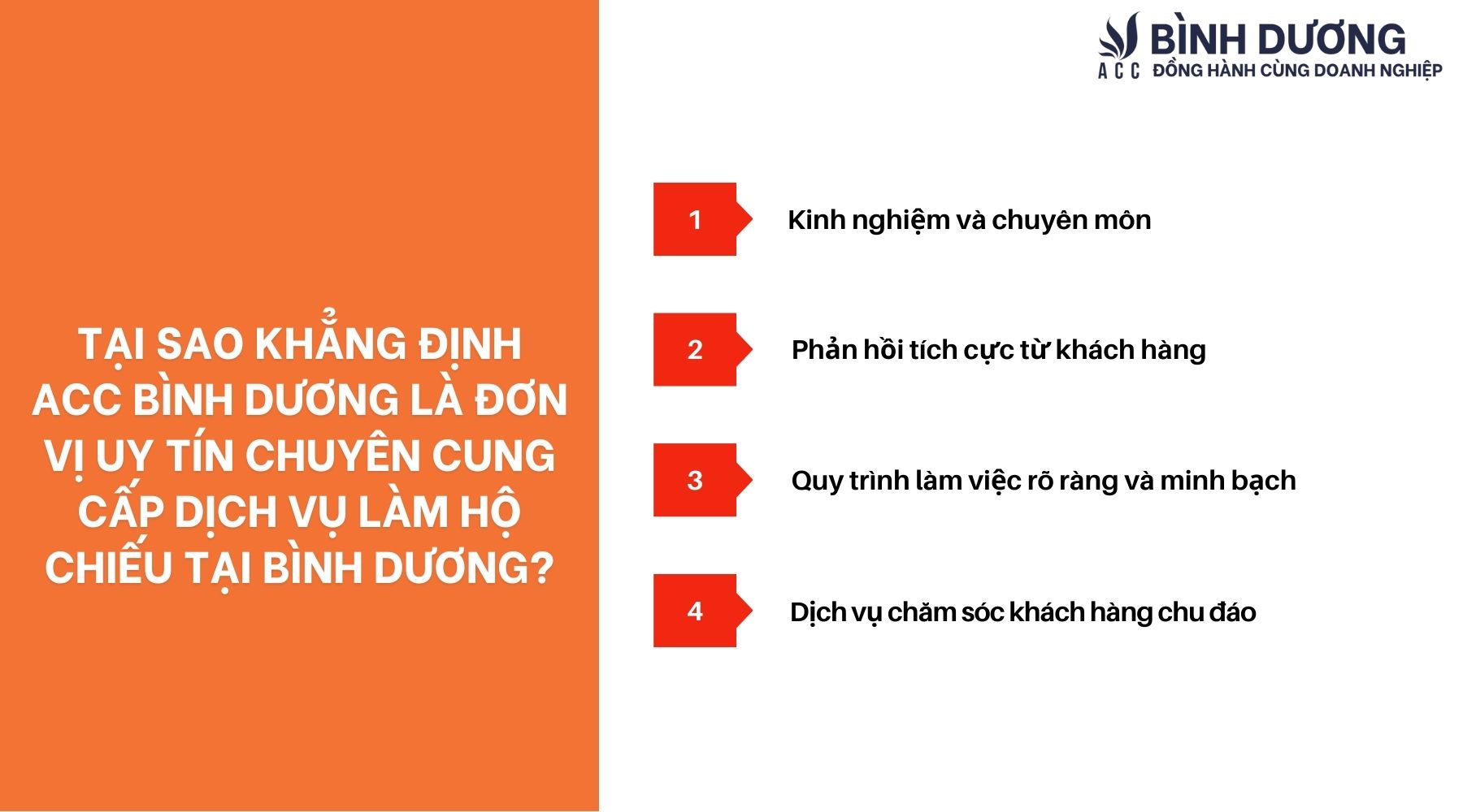 Tại sao khẳng định ACC Bình Dương là đơn vị uy tín chuyên cung cấp dịch vụ làm hộ chiếu tại Bình Dương?